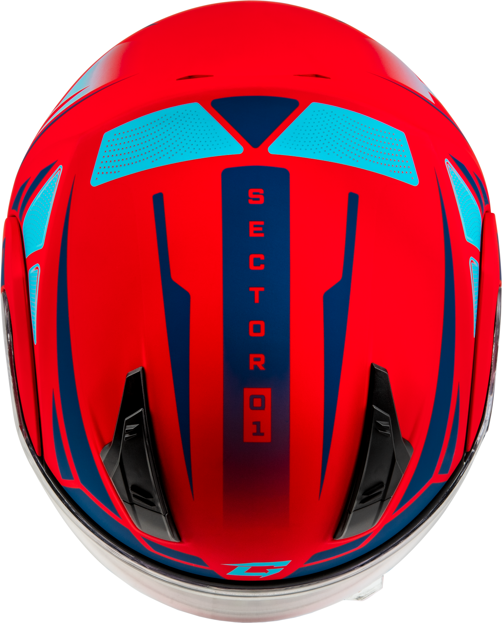 Md 04 Sector Helmet Matte Red/Blue  Xs
