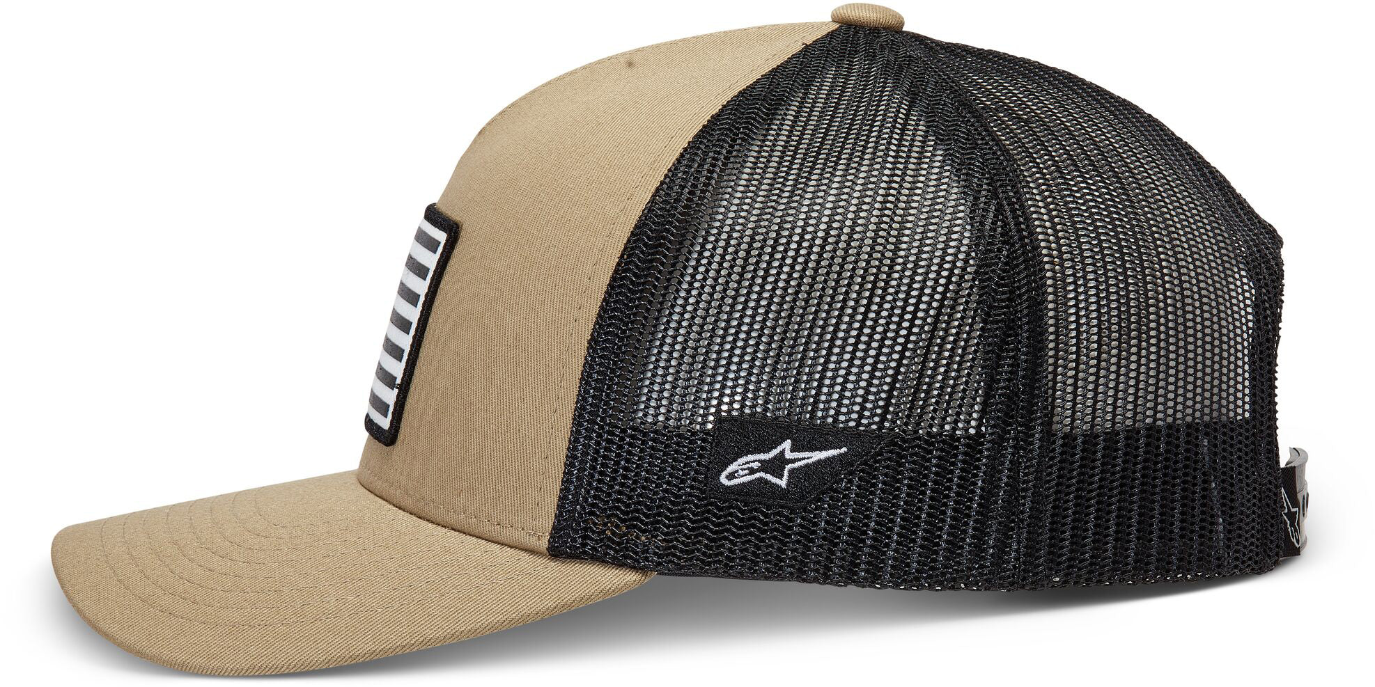 Flag Snapback Hat Sand/Black