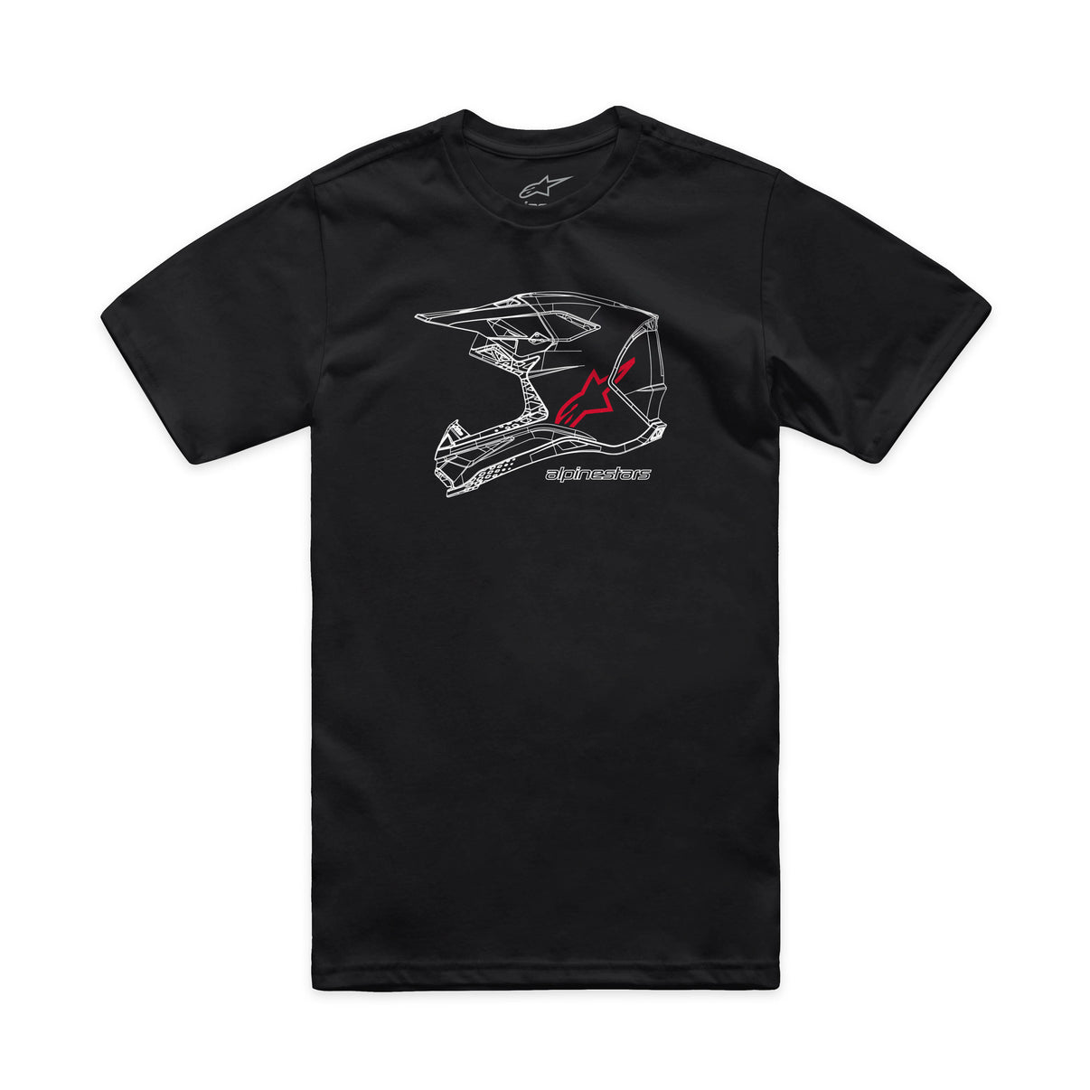 Mx Helmet Csf Tee Black Md