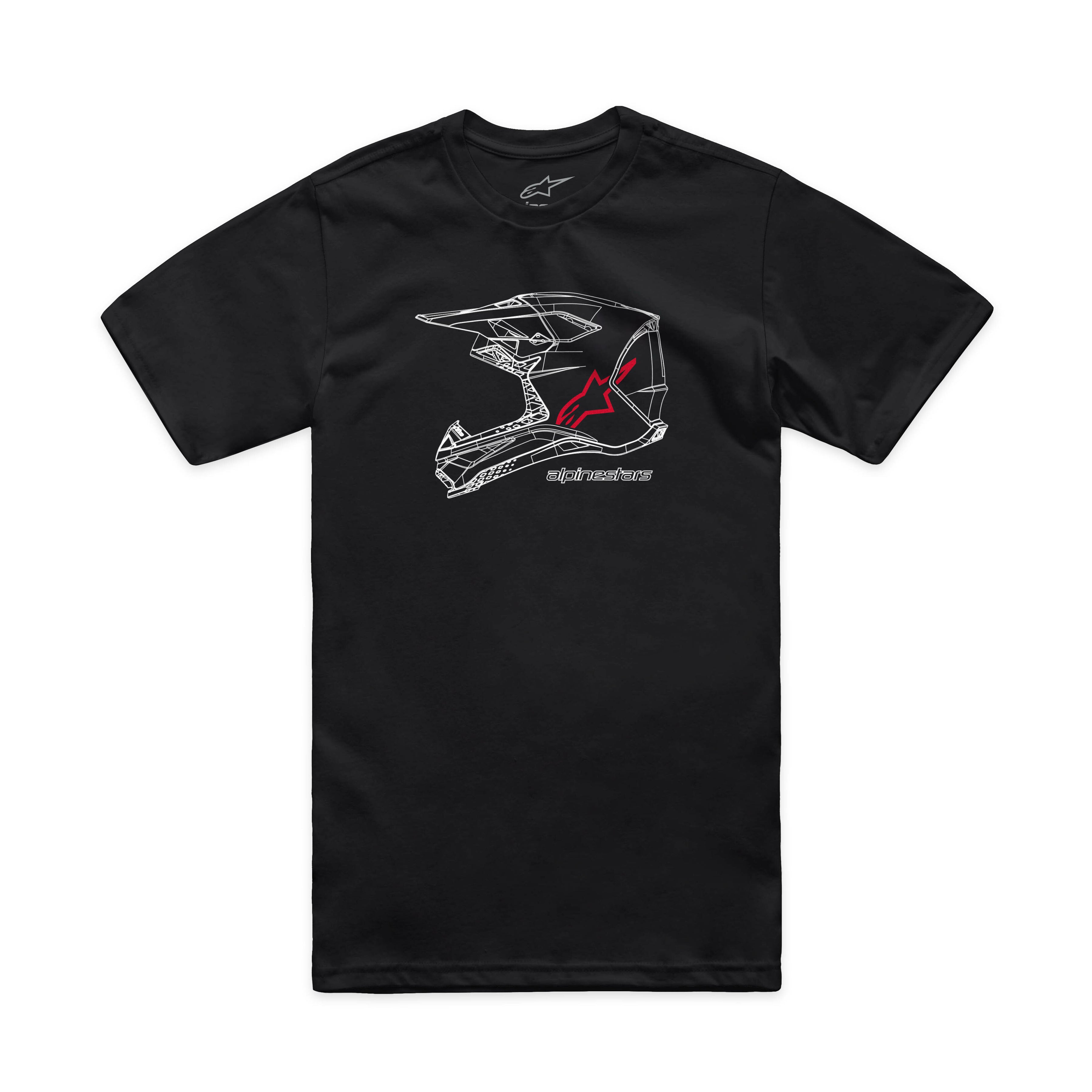 Mx Helmet Csf Tee Black Md