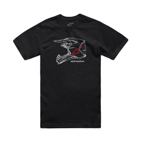 Mx Helmet Csf Tee Black 2x