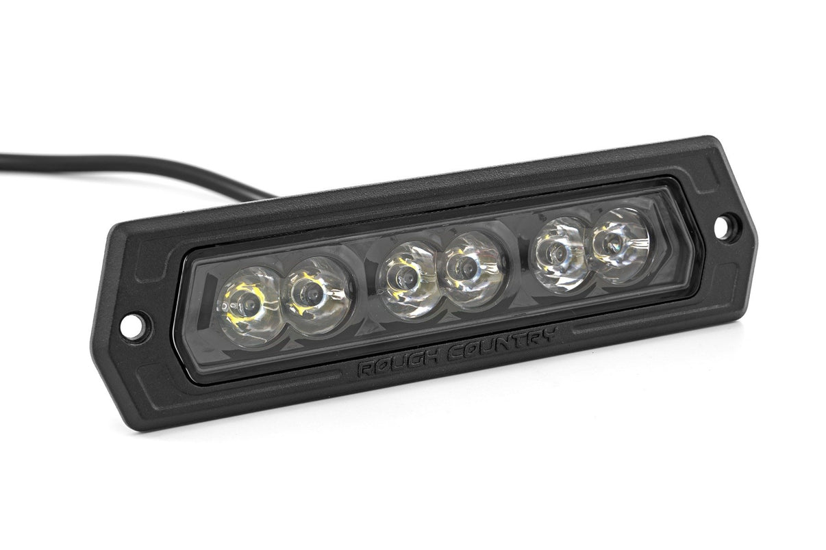 6 Inch Black Series LED Lights | Flush Mount | Pair | 70916BL