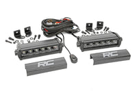 6 Inch Black Series LED Light Bar | Single Row | Pair | 70706BL