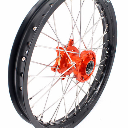 KKE 1.85*19 & 2.15*19 Flat Track Wheels for KTM EXC EXC-F EXC-W 125-530CC 2003-2025 Spoked Rims
