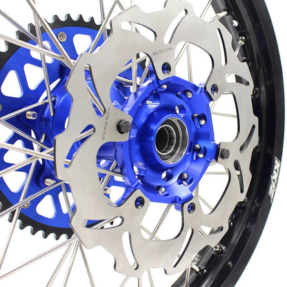 KKE 21 & 18 Enduro Wheels for YAMAHA WR250F 2001-2016 WR450F 2003-2015 Blue&Black 250mm Disc