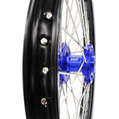 KKE 21 & 18 Enduro Wheels Rims Set for Yamaha WR250R 2008-2020 Blue&Black