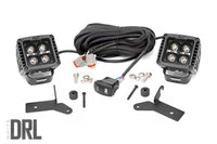 LED Light Kit | Hinge Mount | 2" Black Pair | White DRL | Jeep Gladiator JT/Wrangler JL (18-25) | 70052DRL