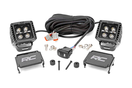 LED Light Kit | Cowl Mount | 2" Black Pair | Amber DRL | Jeep Gladiator JT/Wrangler JL (18-25) | 70060