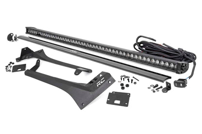 LED Light Kit | Windshield | 50" BLK Single Row | WHT DRL | Jeep Gladiator JT/Wrangler JL (18-25) | 70066