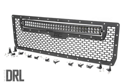 Mesh Grille | 30" Dual Row LED | Black | White DRL | GMC Sierra 1500 (14-15) | 70190DRL