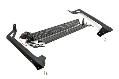 LED Light Kit | Windshield Mount | 50" Black Dual Row | Jeep Wrangler JK (07-18) | 70504BL