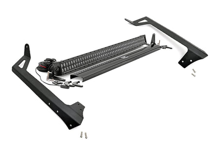 LED Light Kit | Windshield Mount | 50" Black Dual Row | Jeep Wrangler JK (07-18) | 70504BL
