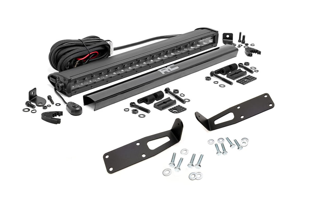 LED Light Kit | Bumper Mount | 20" Black Single Row | Ram 2500/3500 (10-18) | 70568BL