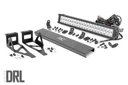LED Light Kit | Bumper | 20" Chrome Dual Row | White DRL | Ford F-250/F-350 Super Duty (05-07) | 70664DRL