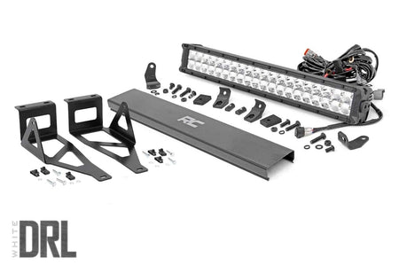 LED Light Kit | Bumper | 20" Chrome Dual Row | White DRL | Ford F-250/F-350 Super Duty (05-07) | 70664DRL