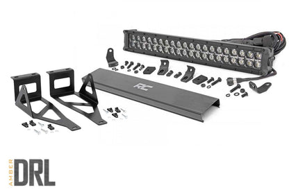 LED Light Kit | Bumper Mount | 2" Black Dual Row | Amber DRL | Ford F-250/F-350 Super Duty (05-07) | 70665DRLA
