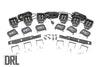 LED Light Kit | Fog Mount | Triple 2" Black Pair | White DRL | Ford Raptor (17-20) | 70700DRL