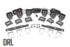 LED Light Kit | Fog Mount | Triple 2" Black Pair | Amber DRL | Ford Raptor (17-20) | 70700DRLA