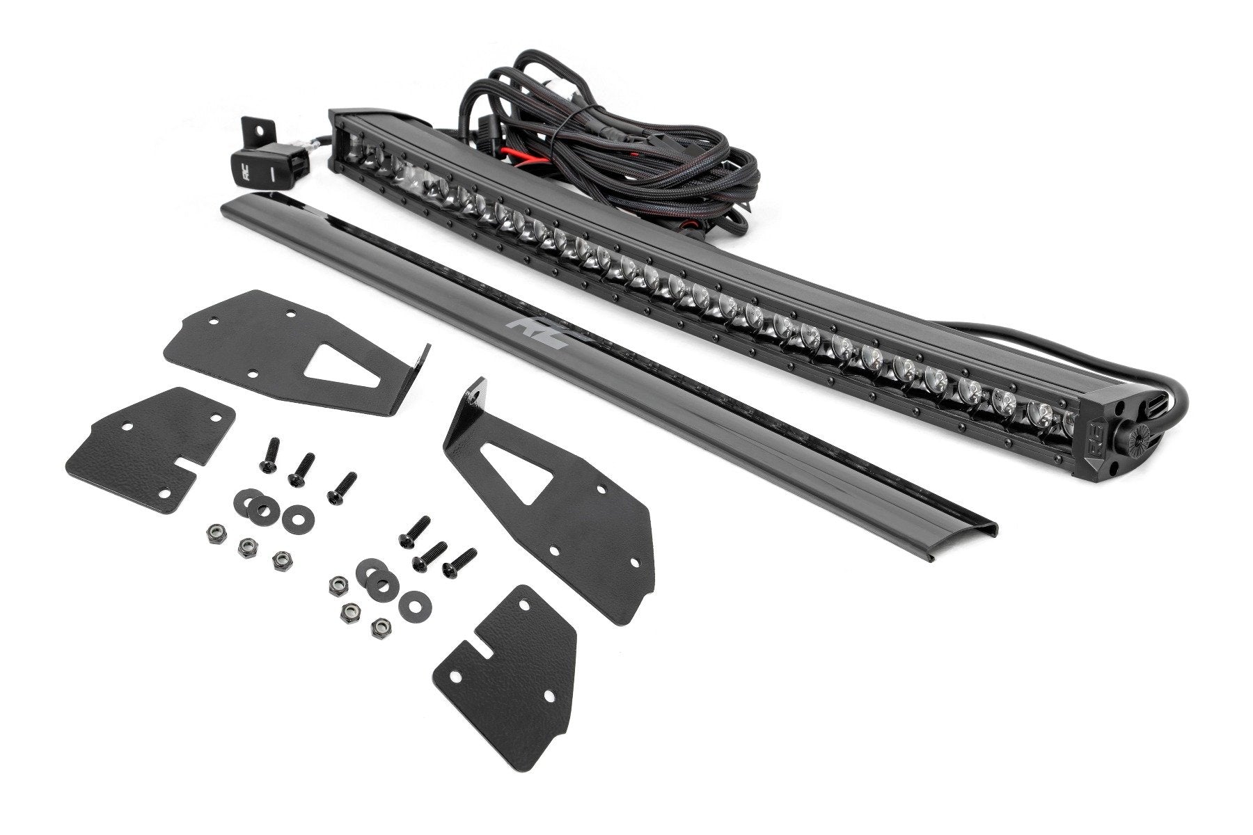 LED Light Kit | Grille Mount | 30" Black Single Row | White DRL | Ford Raptor (17-20) | 70701BLDRL