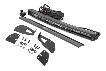 LED Light Kit | Grille Mount | 30" Black Single Row | White DRL | Ford Raptor (17-20) | 70701BLDRL