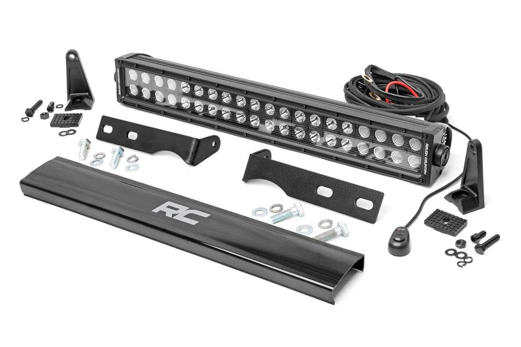 LED Light Kit | Bumper Mount | 20" Black Dual Row | Jeep Grand Cherokee WK2 (11-20) | 70773