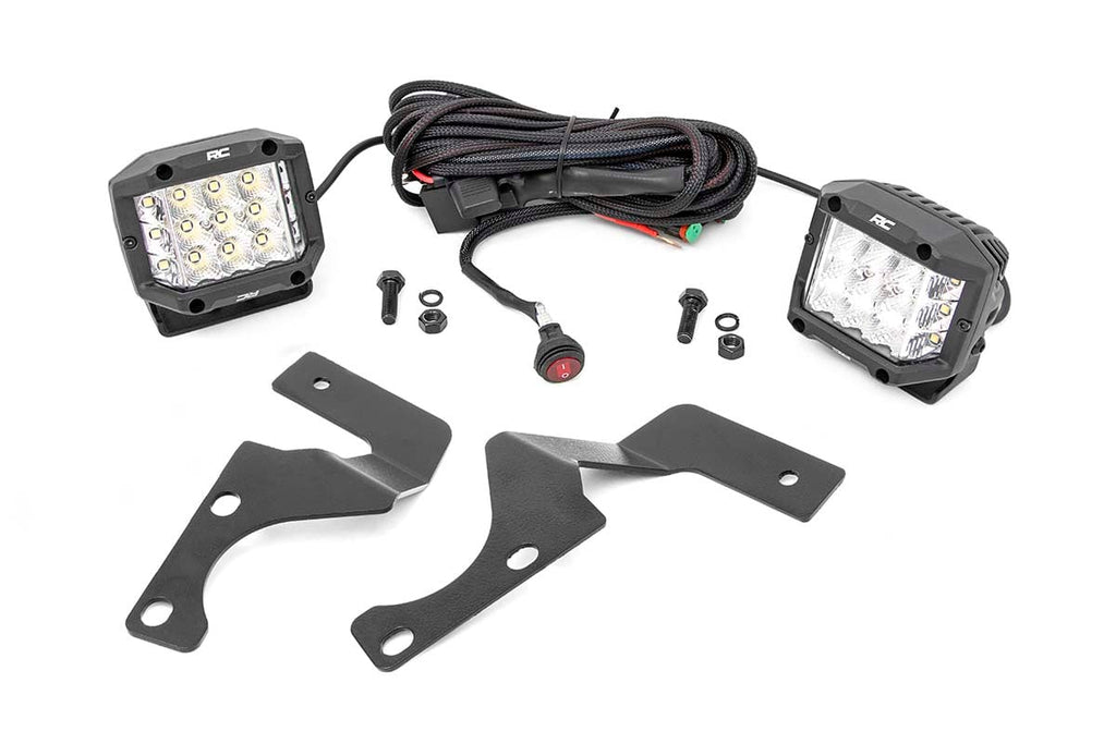 LED Light Kit | Ditch Mount | 3" Chrome Wide Angle Pair | 70793