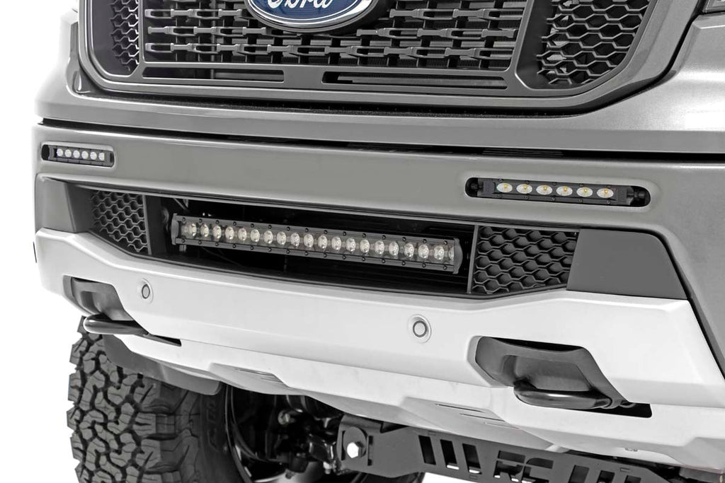 LED Light Kit | Bumper Mount | 6" Black Slimline Pair | Ford Ranger (19-23) | 70829
