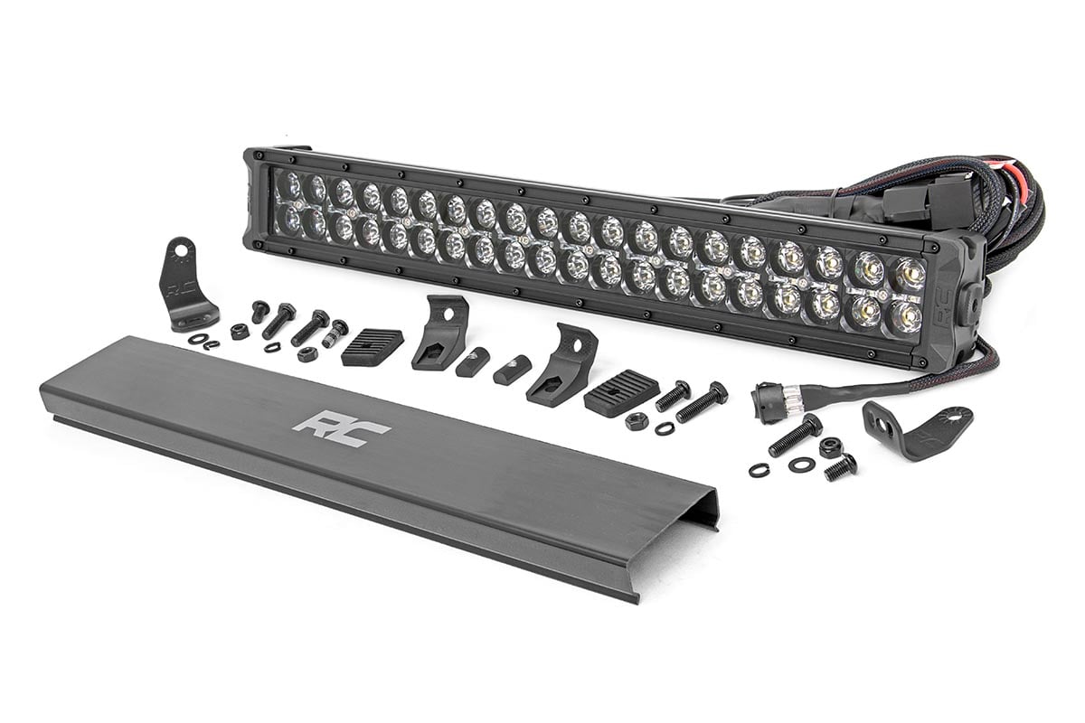 20 Inch Black Series LED Light Bar | Dual Row | Cool White DRL | 70920BD