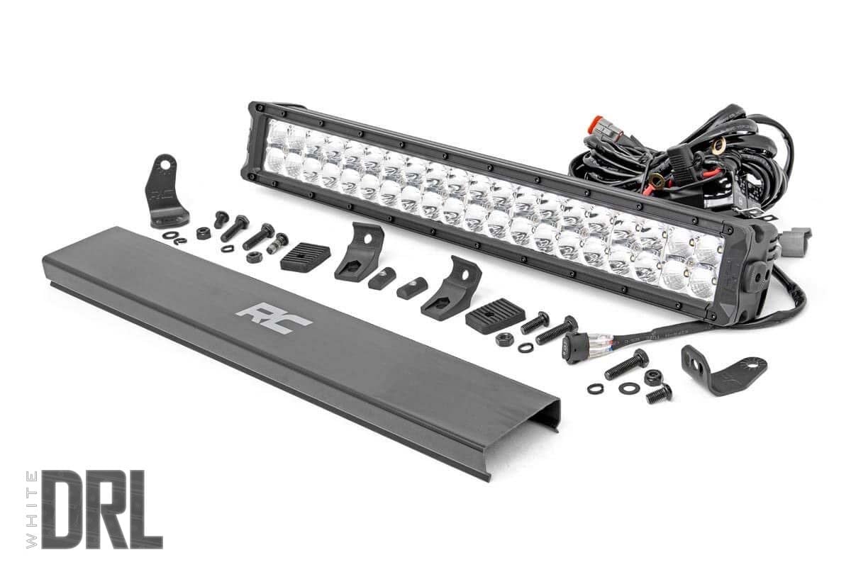 20 Inch Chrome Series LED Light Bar | Dual Row | Cool White DRL | 70920D