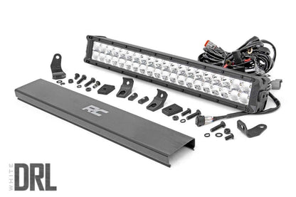 20 Inch Chrome Series LED Light Bar | Dual Row | Cool White DRL | 70920D