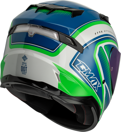 Ff 98 Aftershock Helmet White/Neon Green 2x