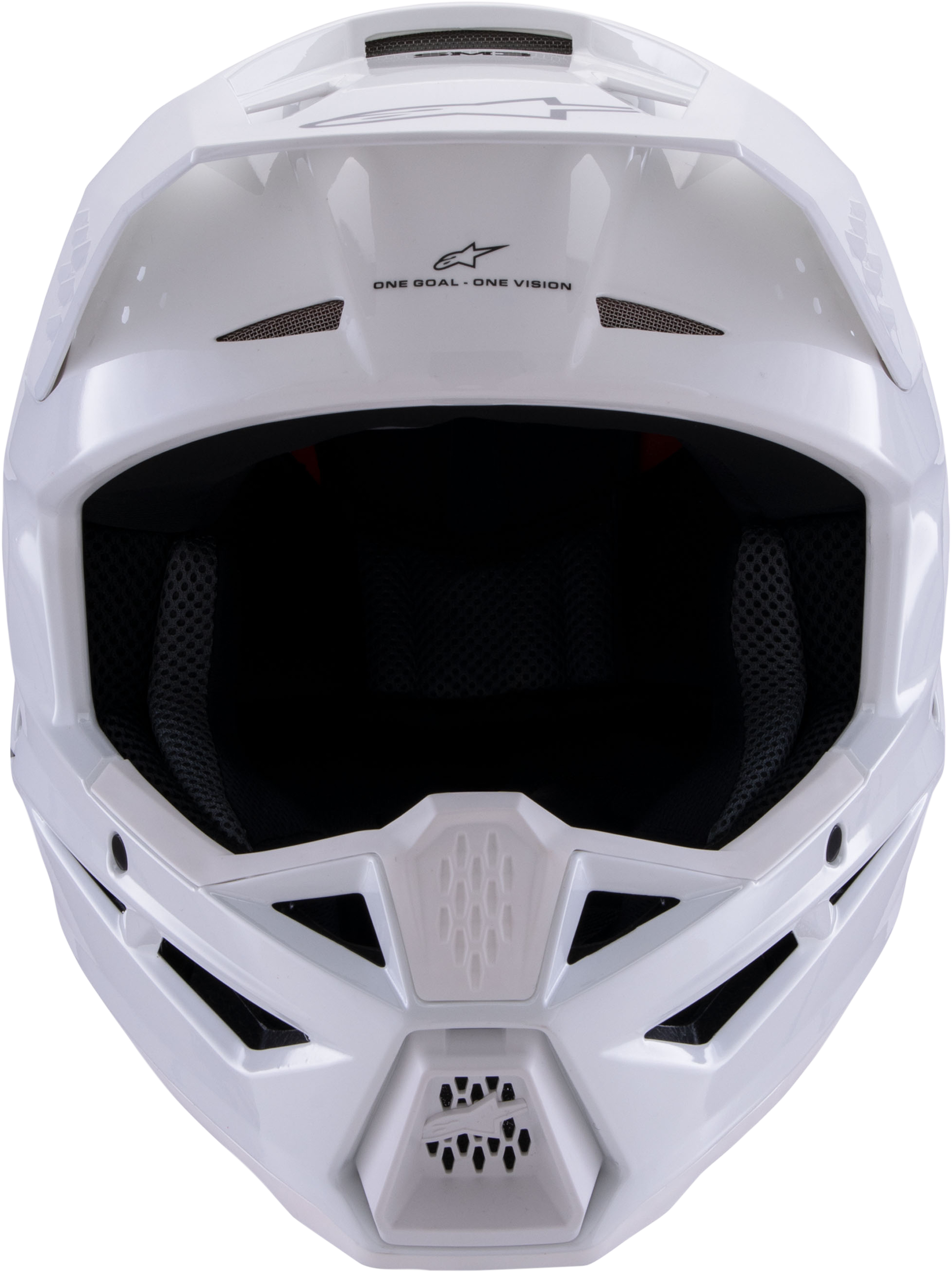 Sm3 Solid Helmet White Glossy Xs