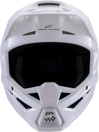 Sm3 Solid Helmet White Glossy Md