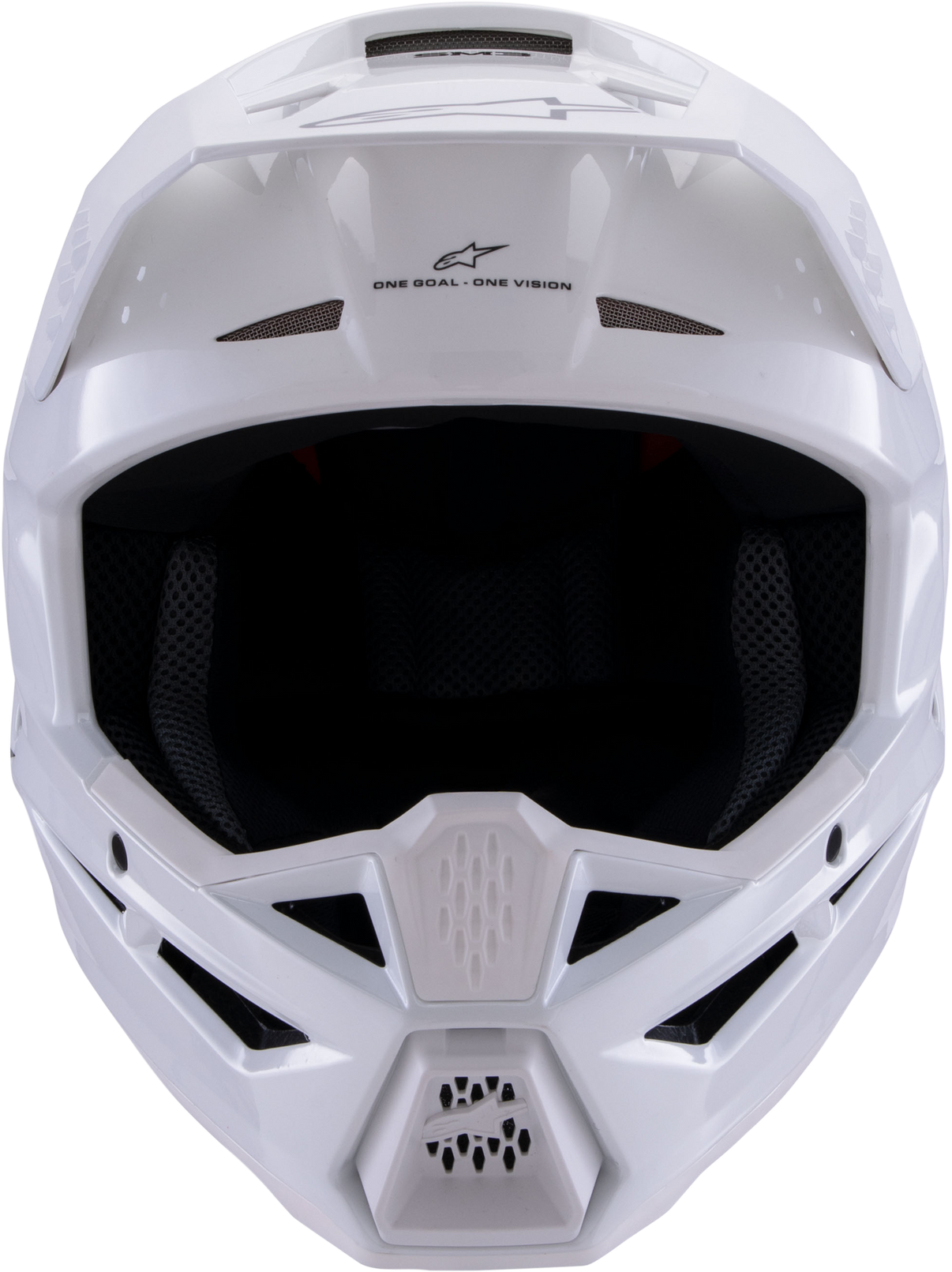 Sm3 Solid Helmet White Glossy Lg