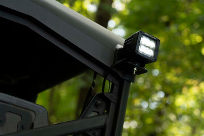 LED Light | Cab Mount | 2" Black Pair | Flood | Can-Am Defender HD 5/HD 8/HD 9/HD 10 | 71011
