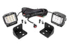 LED Light | Rear Cab Mount | 3" Chrome Pair | Wide Angle | Can-Am Defender HD 5/HD 8/HD 9/HD 10 | 71024