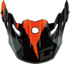 Mx 96 Splinter Visor W/Screws Black/Orange