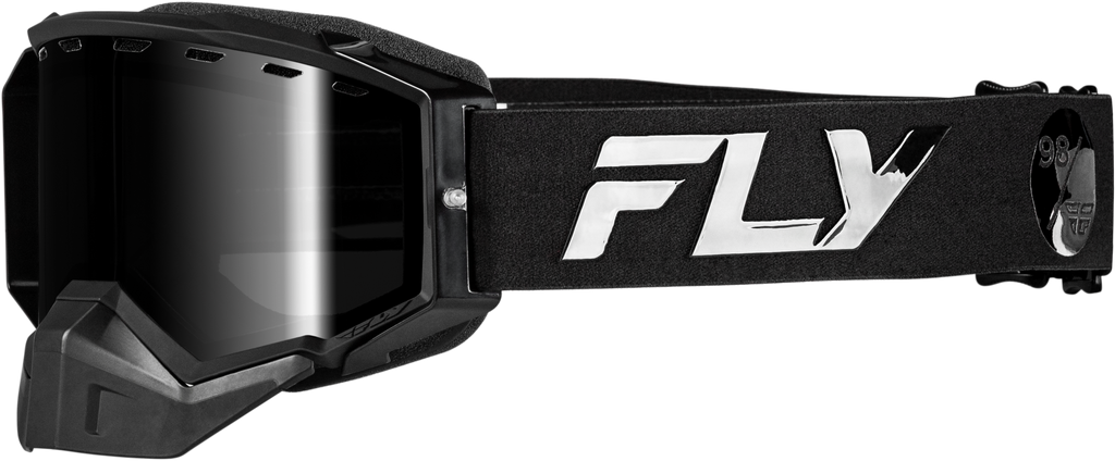 Zone Elite Snw Goggle Blk/Blk W/Blk Mir/Plrzd Smoke Lens