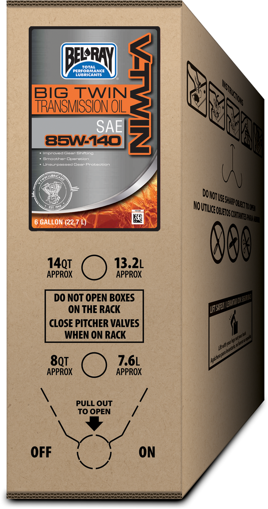BEL-RAY Big Twin Transmission Oil 85W-140 - 6 Gallon Bib