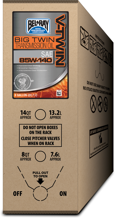 BEL-RAY Big Twin Transmission Oil 85W-140 - 6 Gallon Bib