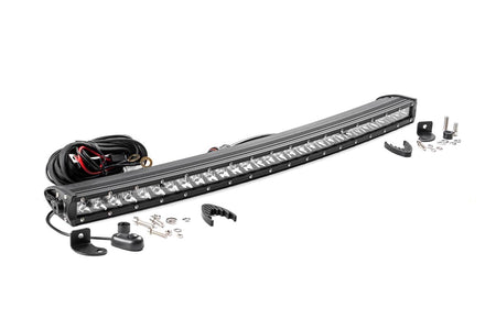 30 Inch Chrome Series LED Light Bar | Curved | Single Row | 72730