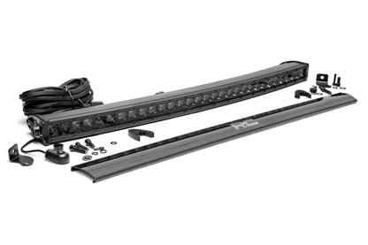30 Inch Black Series LED Light Bar | Curved | Single Row | 72730BL