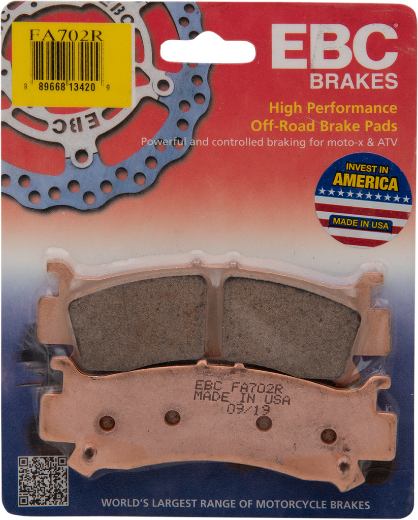 EBC Sintered "R" Brake Pads FA702R