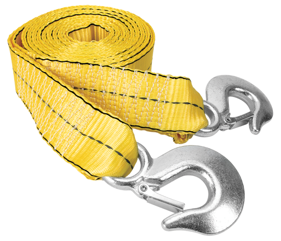 Performance Tool W1822 20' Tow Strap - Heavy Duty Polyester with Forged Hooks