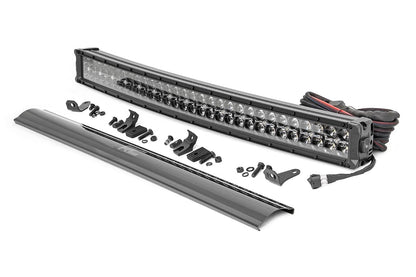 30 Inch Black Series LED Light Bar | Curved | Dual Row | Cool White DRL | 72930BD