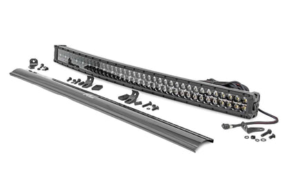 40 Inch Black Series LED Light Bar | Curved | Dual Row | Cool White DRL | 72940BD