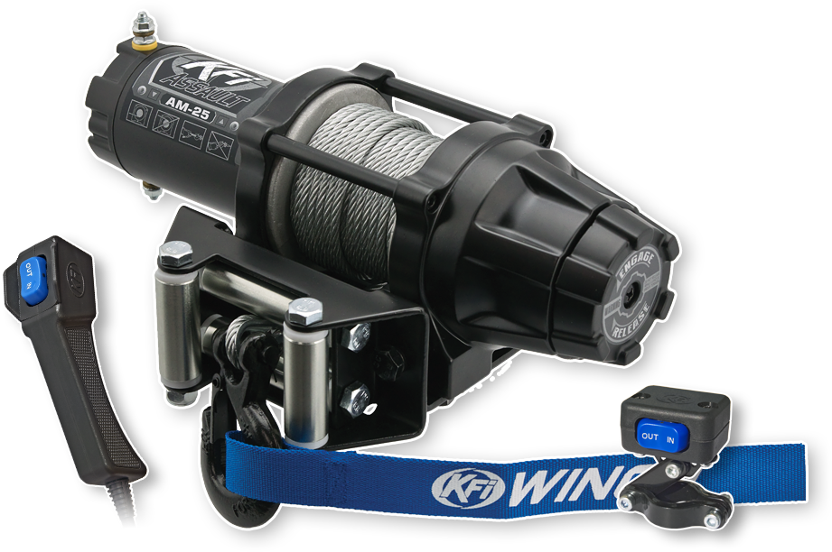2500lb Steel Cable Assualt Series Winch