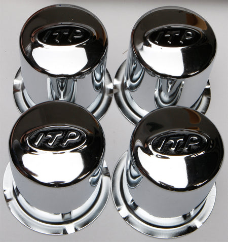 Steel 4/110 Chrome Cap 4 Pack
