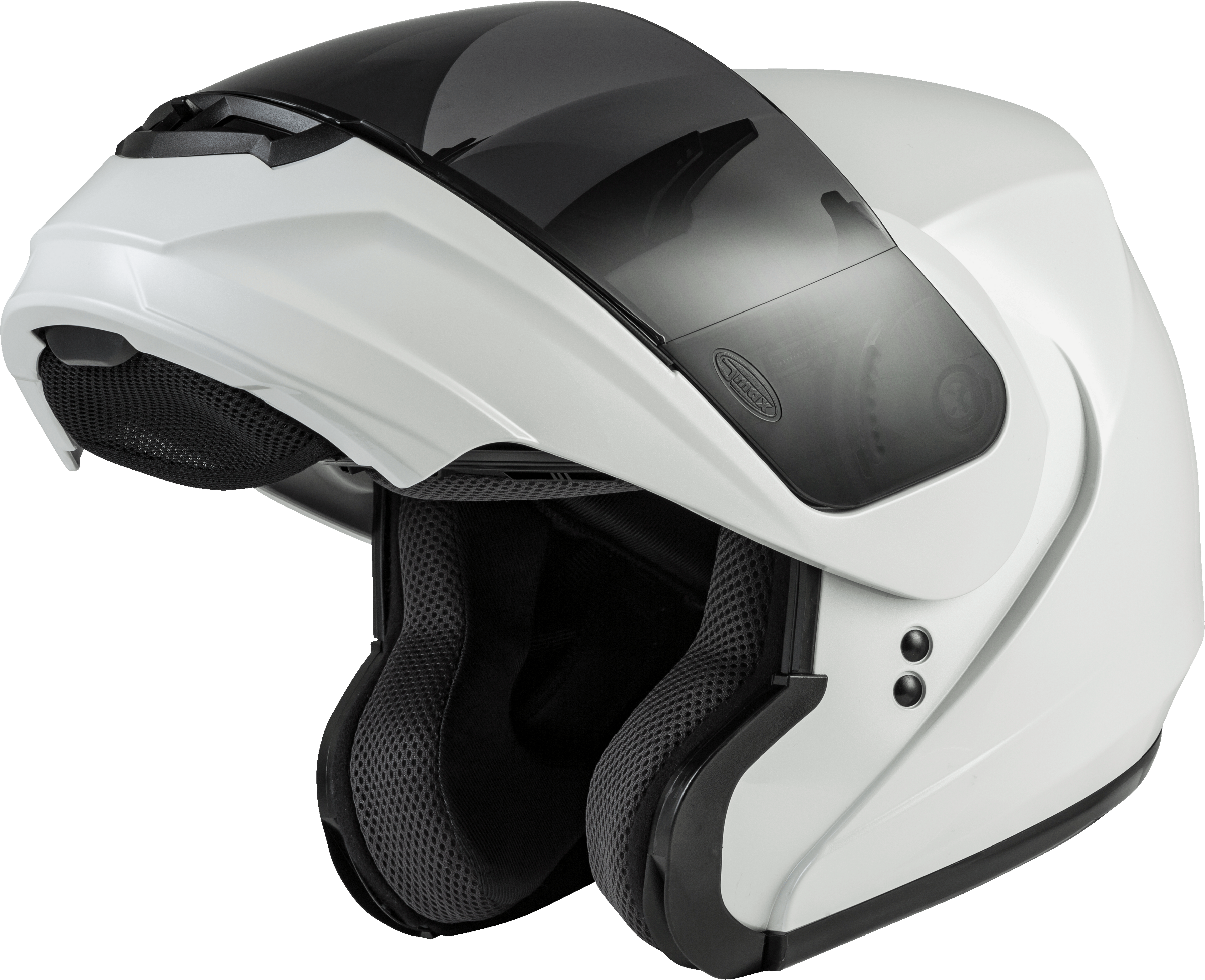 Md 04 Modular Helmet Pearl White 2x
