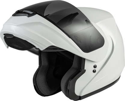 Md 04 Modular Helmet Pearl White 2x